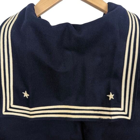 US Navel Vintage Wool Pullover Jacket Uniform Sailor Navy GUC Factory Made 42R - Picture 13 of 15
